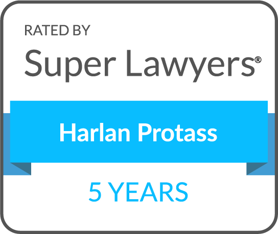 Super Lawyers 5 Year Anniversary Badge